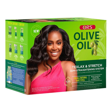 ORS Olive Oil Texlax & Stretch Semi Straightening System, sareya beauty supply store in calgary